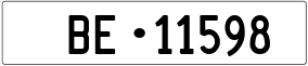 Trailer License Plate